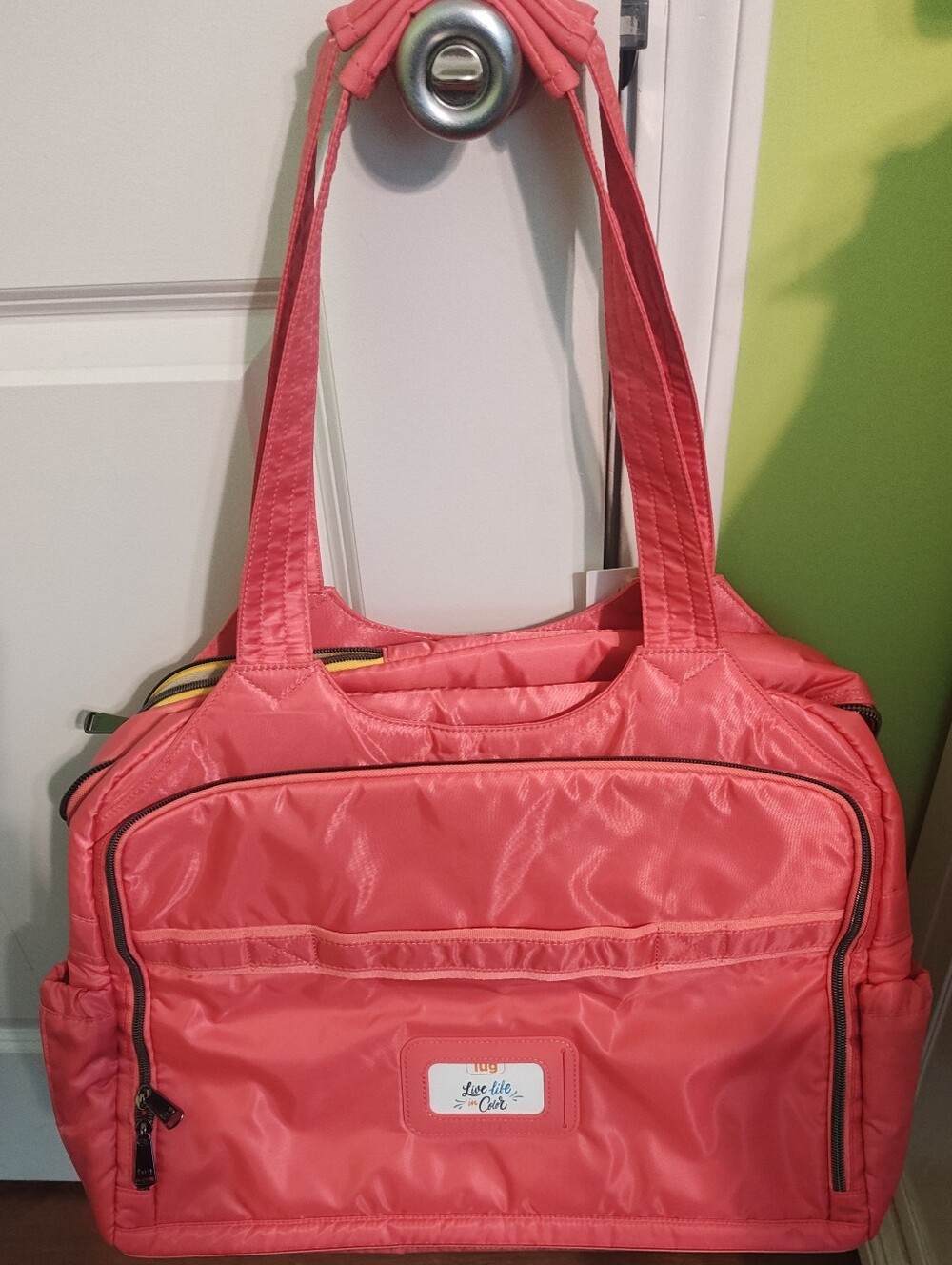 NWT lug Pontoon Watermelon with Popsicle Pink Lining - Picture 2 of 7
